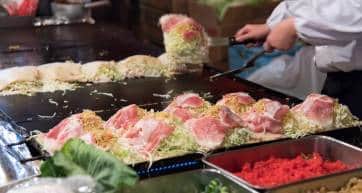 Japanese festival food stalls