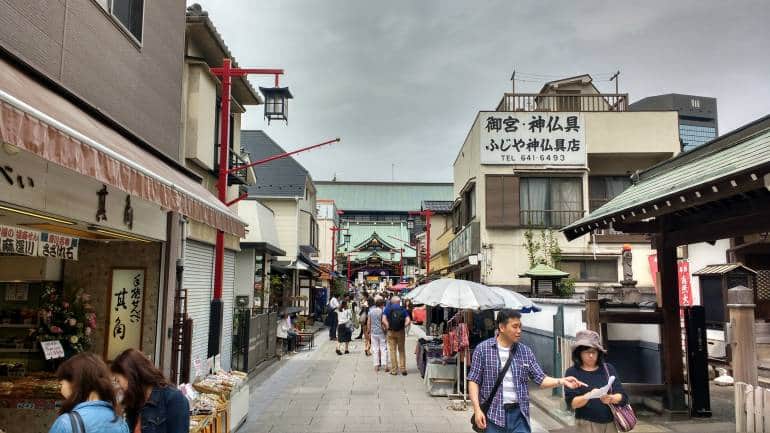 The street approaching Fukagawa-fuodo-fo