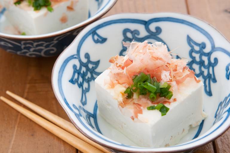 Japanese cuisine, hiyayakko, Tofu