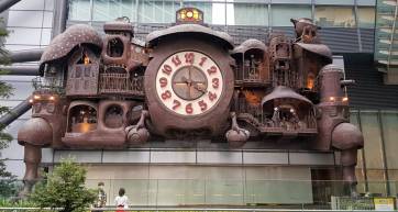Giant Ghibli Clock at Nippon Television