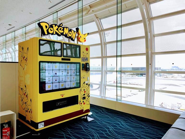 pokemon vending machine at airport in Tokyo