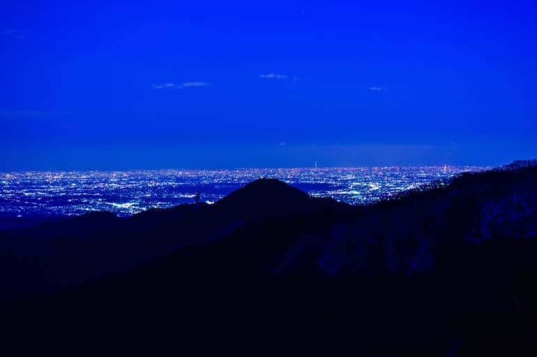 Night view from Mt Mitake