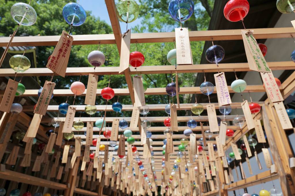 wind chimes at Kawagoe Hikawa Shrine